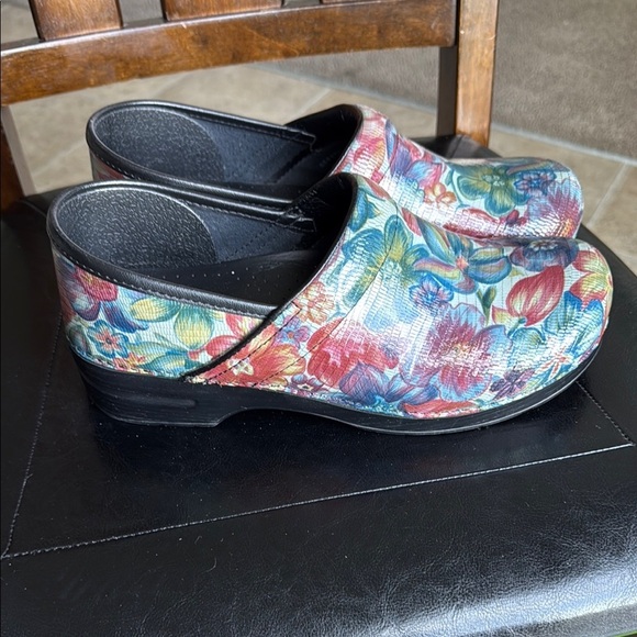 Dansko Multicolor Floral Clogs - Picture 2 of 6